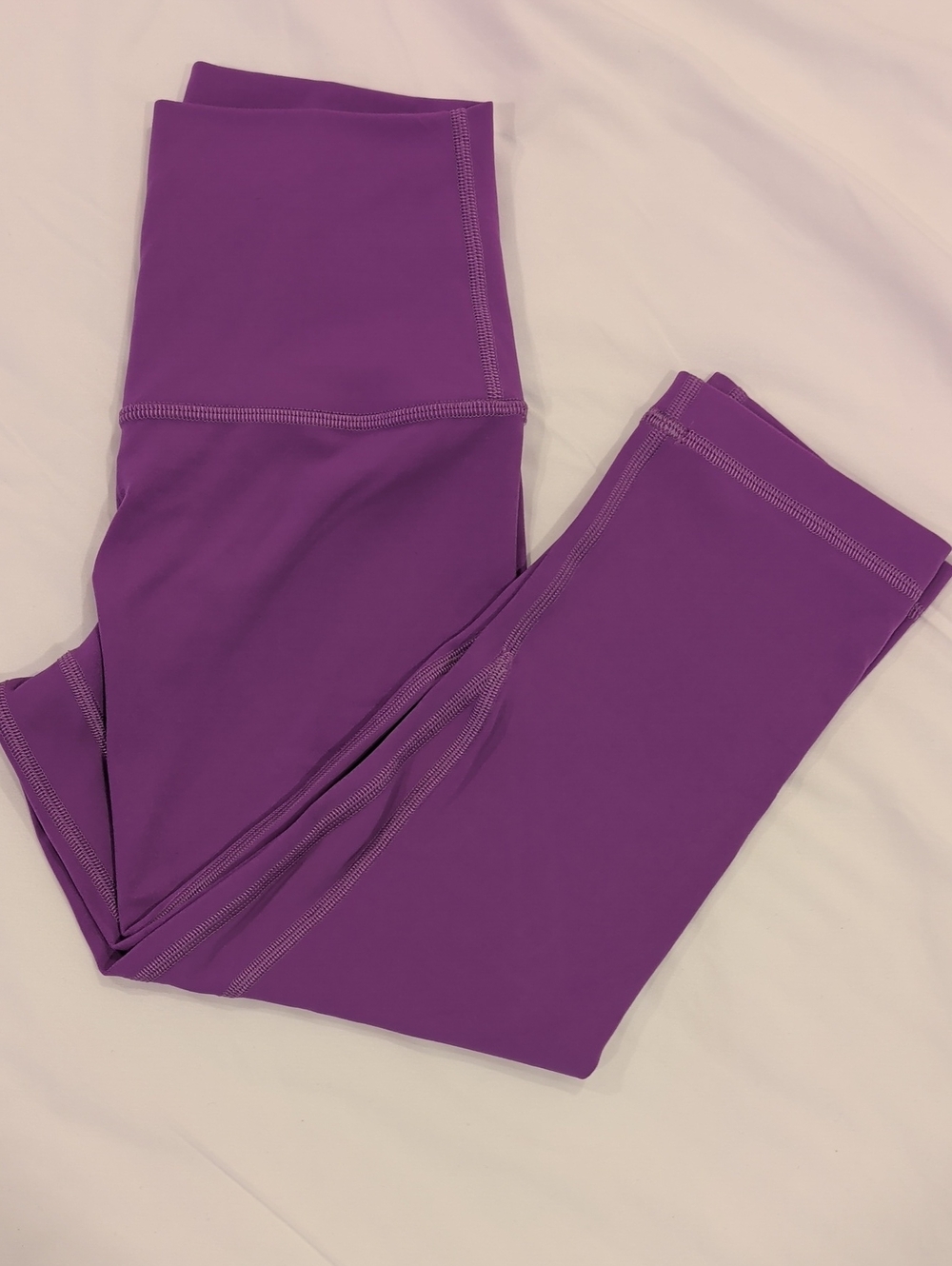 Worn Once Lululemon Align High rise Crop 17" Moonlit Magenta
